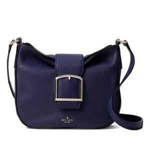 NWOT Kate Spade Healy Lane Lilith, Leather Crossbody Bag. Color Deep Indigo.